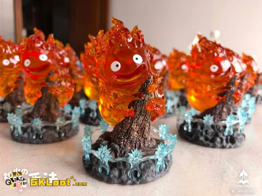 Ninety Seven Studio Howl's Moving Castle Calcifer Statue w/ LED - View 2 Ninety Seven Studio Howl's Moving Castle Calcifer Statue w/ LED - View 2