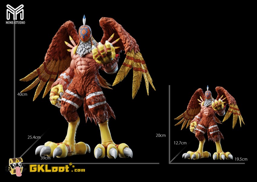 Mine Studio Digimon Garudamon Statue - View 5 Mine Studio Digimon Garudamon Statue - View 5