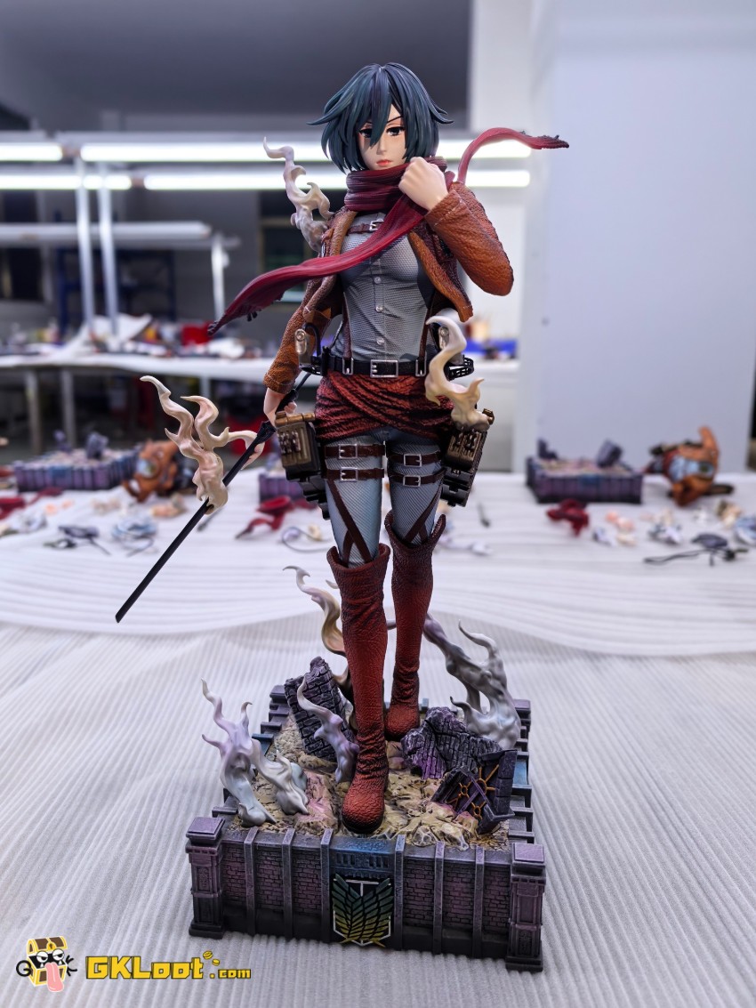 MoWoZhangBen Studio Attack on Titan Mikasa Ackerman Statue - View 1 MoWoZhangBen Studio Attack on Titan Mikasa Ackerman Statue - View 1