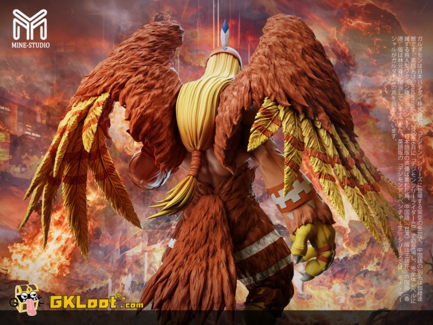 Mine Studio Digimon Garudamon Statue - View 6 Mine Studio Digimon Garudamon Statue - View 6