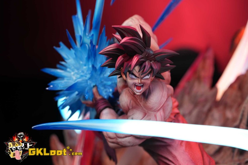 Xia Fan Shang Studio Dragon Ball Son Goku & Vegeta Statue w/ LED - View 11 Xia Fan Shang Studio Dragon Ball Son Goku & Vegeta Statue w/ LED - View 11