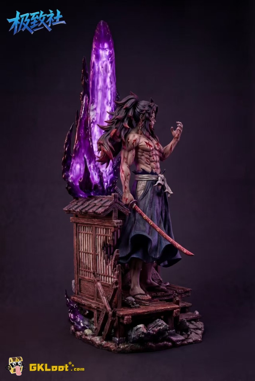 Ji Zhi She Studio 1/6 Demon Slayer Kokushibo Statue w/ LED - View 6 Ji Zhi She Studio 1/6 Demon Slayer Kokushibo Statue w/ LED - View 6