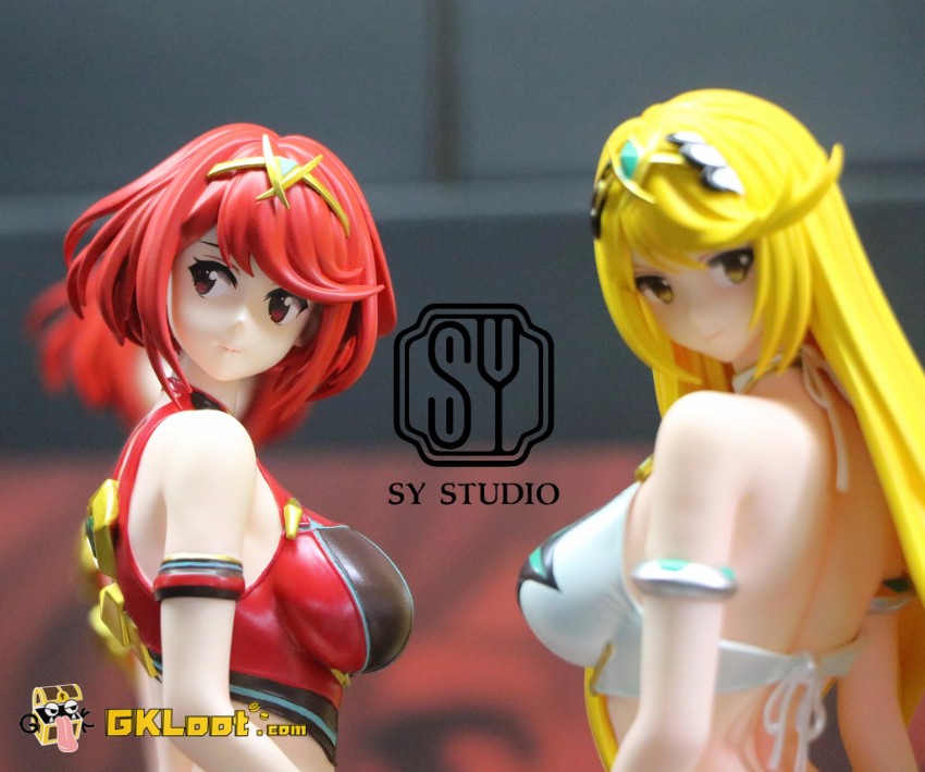 SY Studio 1/6 Xenoblade Chronicles Pyra & Mythra Statue - View 2 SY Studio 1/6 Xenoblade Chronicles Pyra & Mythra Statue - View 2