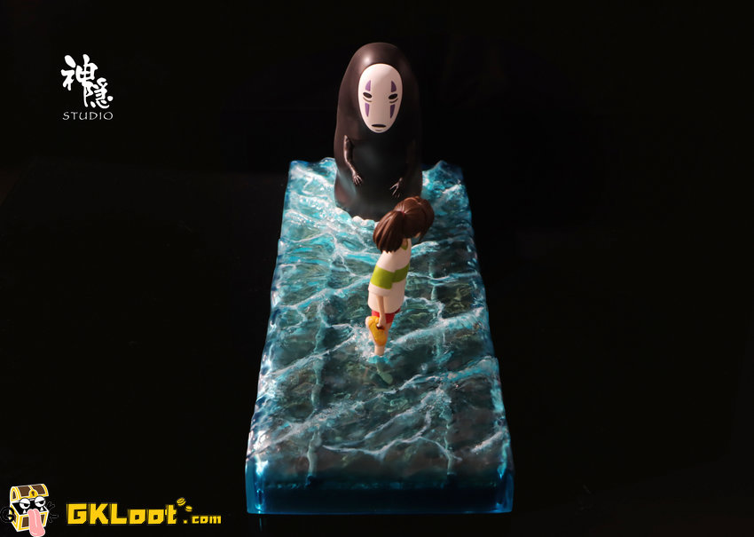 ShenYin Studio Spirited Away Chihiro & No Face Man Statue - View 1 ShenYin Studio Spirited Away Chihiro & No Face Man Statue - View 1