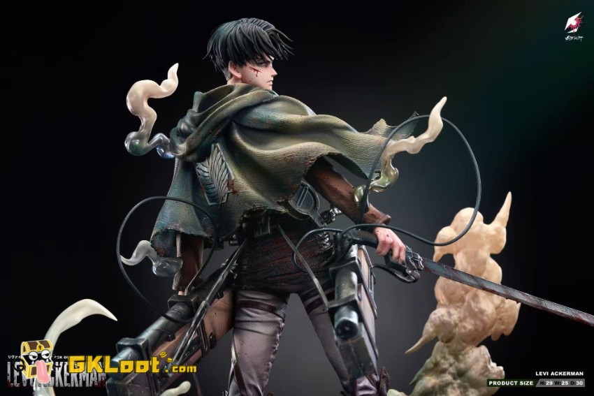 Crimson Studio 1/6 Attack on Titan Levi Ackerman Statue - View 6 Crimson Studio 1/6 Attack on Titan Levi Ackerman Statue - View 6