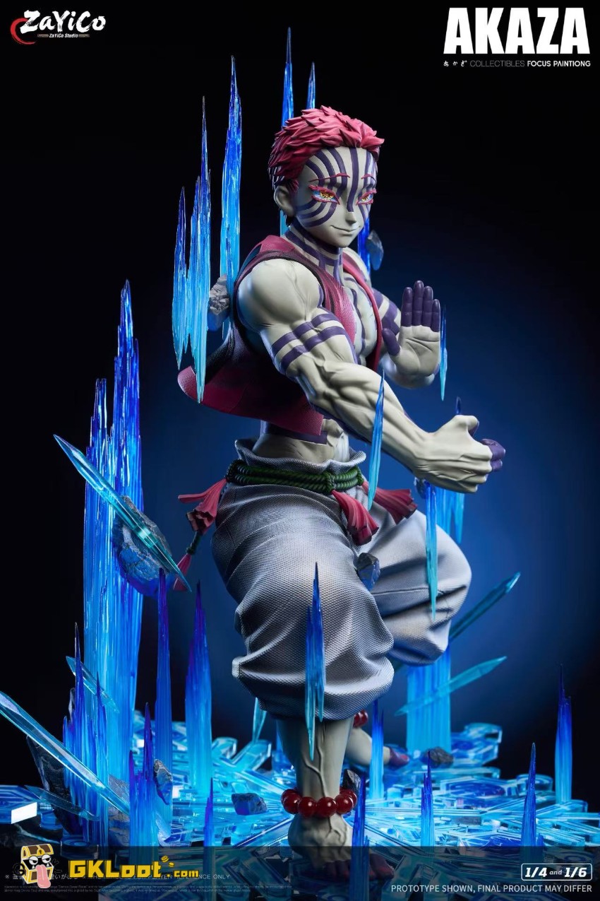 Zayico Studio Demon Slayer Akaza Statue w/ LED - View 11 Zayico Studio Demon Slayer Akaza Statue w/ LED - View 11