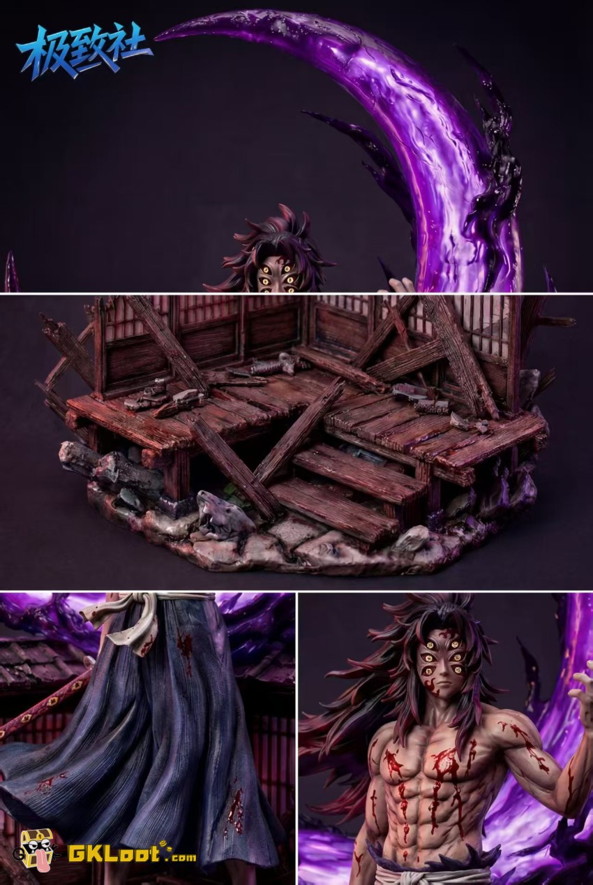 Ji Zhi She Studio 1/6 Demon Slayer Kokushibo Statue w/ LED - View 4 Ji Zhi She Studio 1/6 Demon Slayer Kokushibo Statue w/ LED - View 4