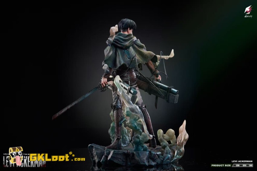 Crimson Studio 1/6 Attack on Titan Levi Ackerman Statue - View 7 Crimson Studio 1/6 Attack on Titan Levi Ackerman Statue - View 7