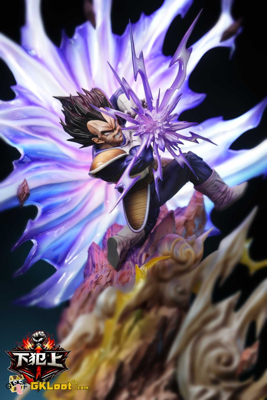 Xia Fan Shang Studio Dragon Ball Son Goku & Vegeta Statue w/ LED - View 8 Xia Fan Shang Studio Dragon Ball Son Goku & Vegeta Statue w/ LED - View 8