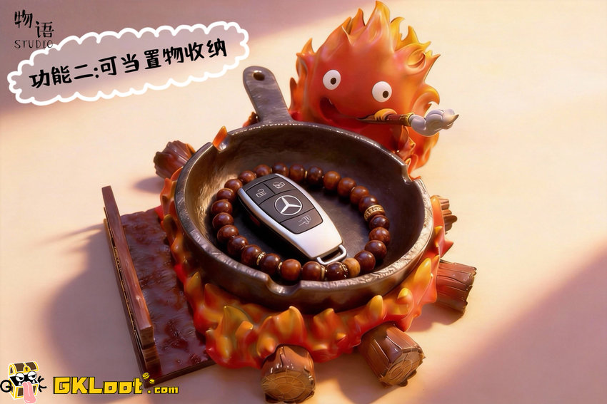 Wu Yu Studio Howl's Moving Castle Calcifer Statue - View 3 Wu Yu Studio Howl's Moving Castle Calcifer Statue - View 3