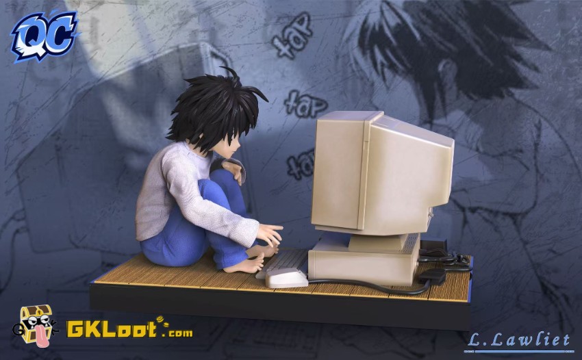 QC Studio Death Note L Lawliet Statue - View 4 QC Studio Death Note L Lawliet Statue - View 4