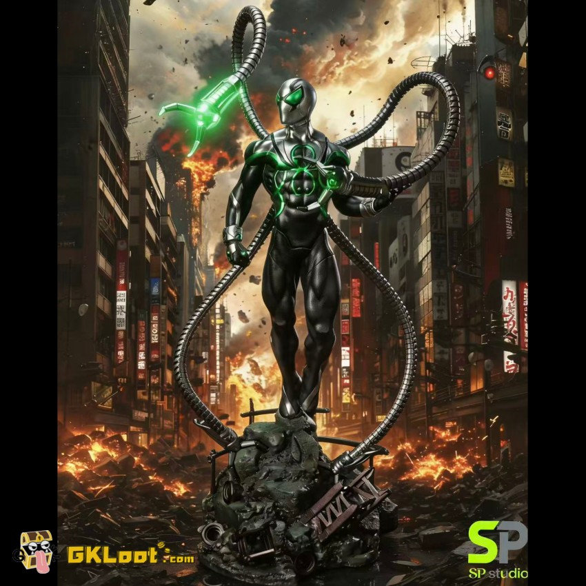 SP Studio 1/4 Marvel Comics Spider Man Statue w/ LED - View 1 SP Studio 1/4 Marvel Comics Spider Man Statue w/ LED - View 1