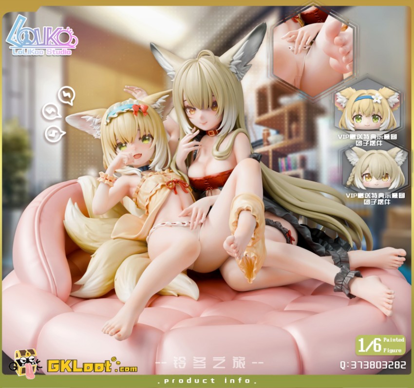 Lolikoo Studio 1/6 Arknights Suzuran & Vulpisfoglia Statue - View 2 Lolikoo Studio 1/6 Arknights Suzuran & Vulpisfoglia Statue - View 2