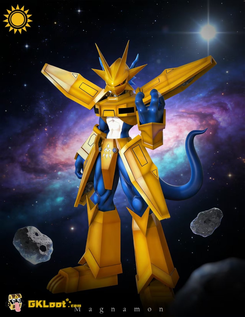 Sun Toys Studio Digimon Magnamon Statue - View 2 Sun Toys Studio Digimon Magnamon Statue - View 2