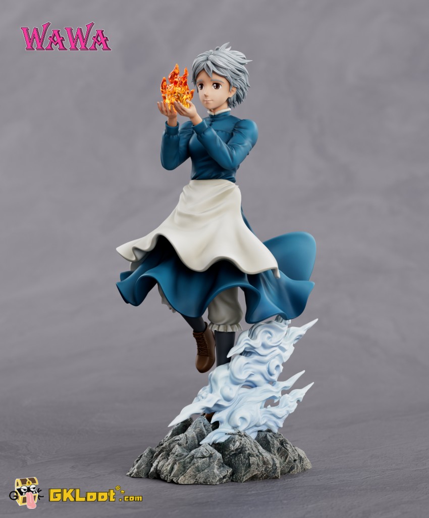 Wawa Studio Howl's Moving Castle Sophie & Calcifer Statue - View 4 Wawa Studio Howl's Moving Castle Sophie & Calcifer Statue - View 4
