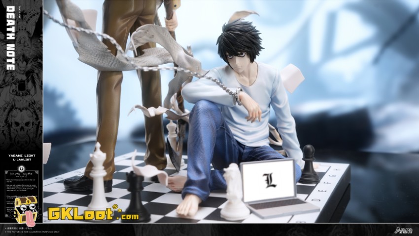 Anm Studio 1/6 Death Note Yagami Light & L·Lawliet Statue - View 4 Anm Studio 1/6 Death Note Yagami Light & L·Lawliet Statue - View 4