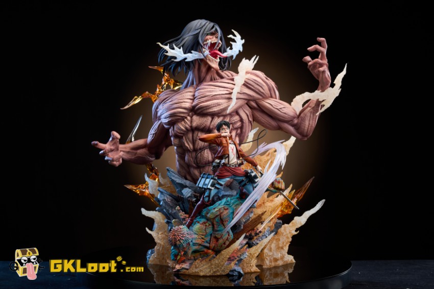 Imagination Studio 1/6 Attack on Titan Eren Yeager Statue w/ LED - View 1 Imagination Studio 1/6 Attack on Titan Eren Yeager Statue w/ LED - View 1