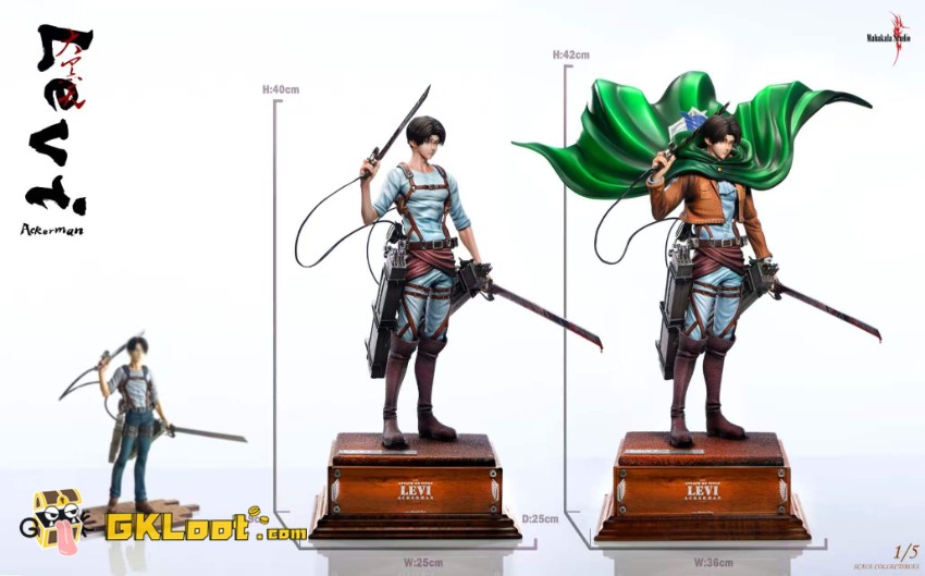 Mahakala Studio 1/5 Attack on Titan Levi Ackerman Statue - View 8 Mahakala Studio 1/5 Attack on Titan Levi Ackerman Statue - View 8