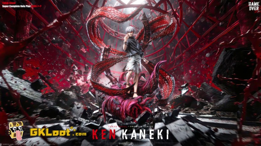 Game Over Studio 1/6 Tokyo Ghoul Kaneki Ken Statue - View 2 Game Over Studio 1/6 Tokyo Ghoul Kaneki Ken Statue - View 2