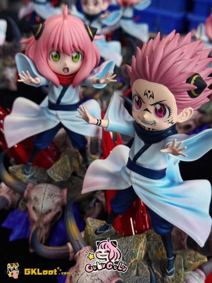 Gulugulu Studio Spy × Family Anya Forger Cosplay Ryomen Sukuna Statue - View 4 Gulugulu Studio Spy × Family Anya Forger Cosplay Ryomen Sukuna Statue - View 4