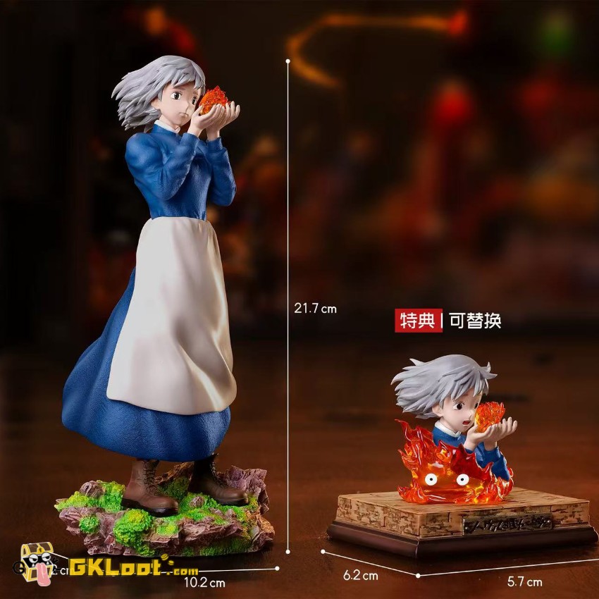 ZhaiJiBian Studio Howl's Moving Castle Sophie & Calcifer Statue w/ LED - View 1 ZhaiJiBian Studio Howl's Moving Castle Sophie & Calcifer Statue w/ LED - View 1