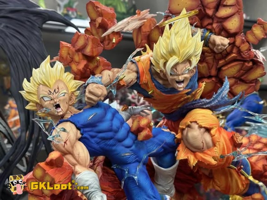 Grand Design Studio Dragon Ball Son Goku VS Vegeta Statue - View 1 Grand Design Studio Dragon Ball Son Goku VS Vegeta Statue - View 1