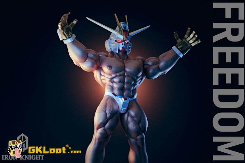 IRON KNIGHT Studio 1/6 Gundam Freedom Gundam Statue w/ LED - View 2 IRON KNIGHT Studio 1/6 Gundam Freedom Gundam Statue w/ LED - View 2