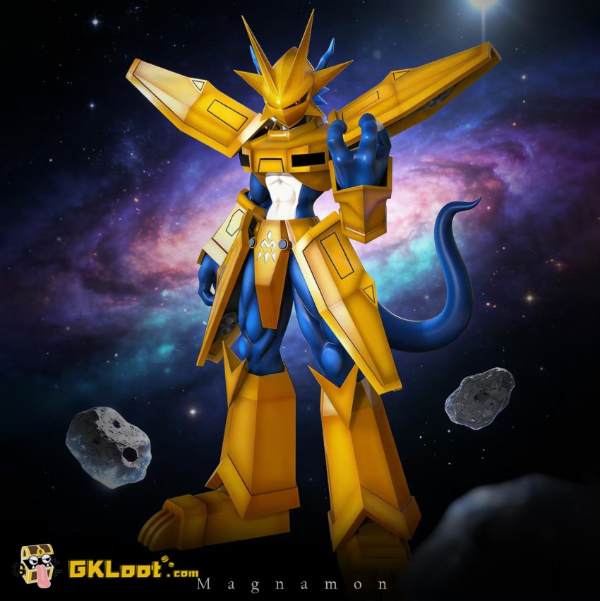 Sun Toys Studio Digimon Magnamon Statue - View 1 Sun Toys Studio Digimon Magnamon Statue - View 1