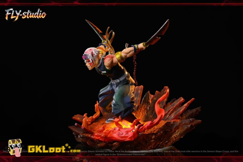 FLY Studio 1/6 Demon Slayer Uzui Tengen Statue w/ LED - View 4 FLY Studio 1/6 Demon Slayer Uzui Tengen Statue w/ LED - View 4