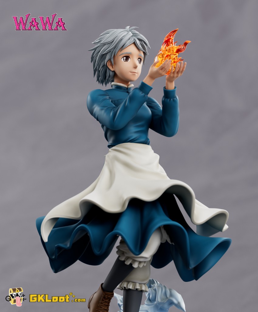 Wawa Studio Howl's Moving Castle Sophie & Calcifer Statue - View 6 Wawa Studio Howl's Moving Castle Sophie & Calcifer Statue - View 6