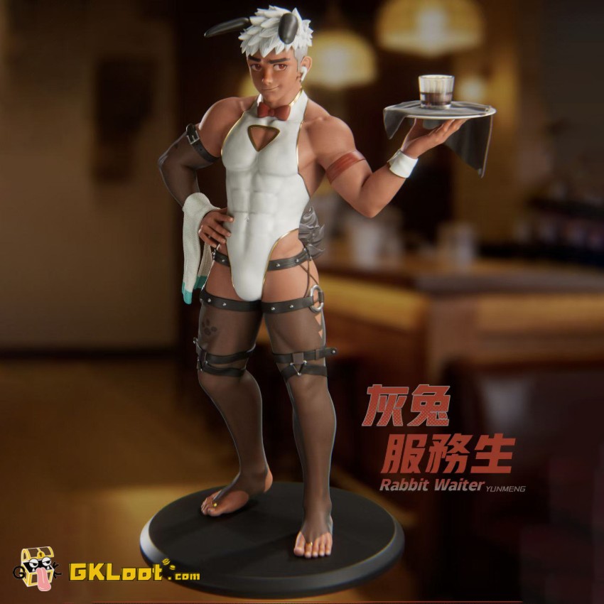 YunMeng Studio 1/6 Original Rabbit Waiter Statue - View 1 YunMeng Studio 1/6 Original Rabbit Waiter Statue - View 1