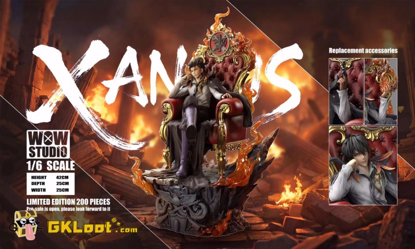 WOW Studio 1/6 Katekyo Hitman Reborn Xanxus Statue - View 2 WOW Studio 1/6 Katekyo Hitman Reborn Xanxus Statue - View 2