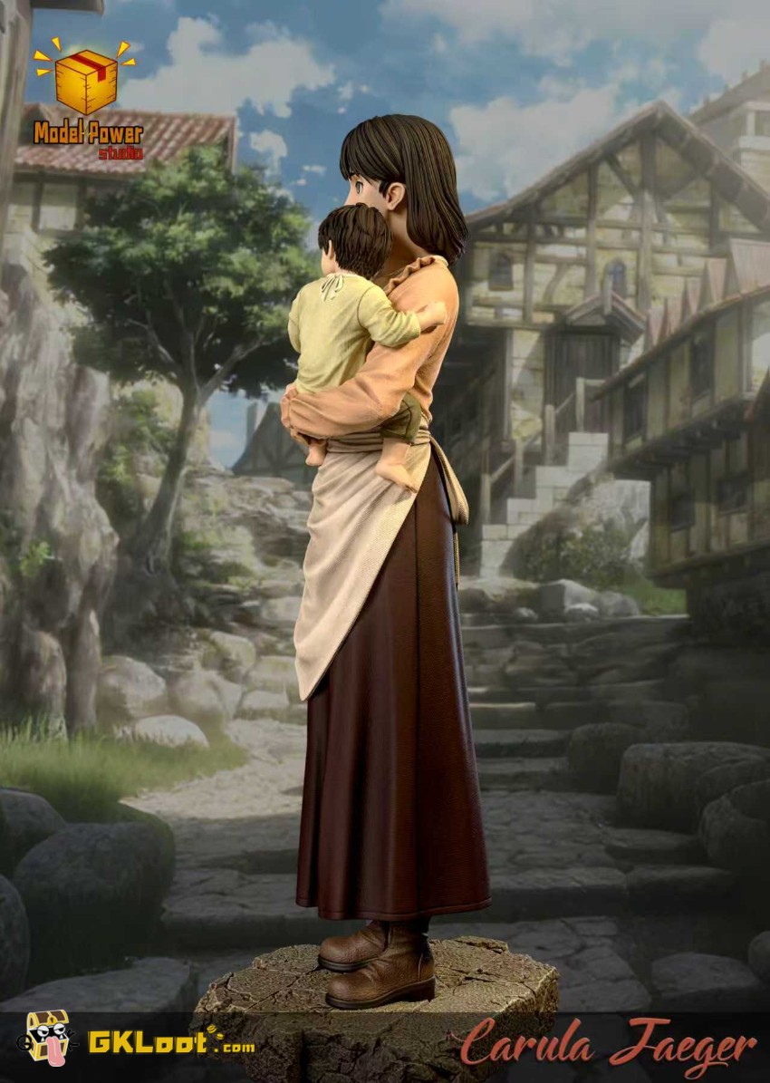 Model Power Studio Attack On Titan Carla Jaeger & Eren Yeager Statue - View 3 Model Power Studio Attack On Titan Carla Jaeger & Eren Yeager Statue - View 3