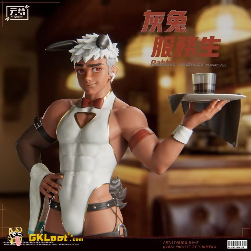 YunMeng Studio 1/6 Original Rabbit Waiter Statue - View 5 YunMeng Studio 1/6 Original Rabbit Waiter Statue - View 5