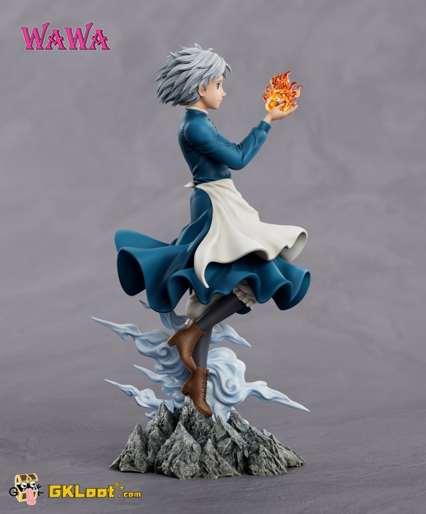 Wawa Studio Howl's Moving Castle Sophie & Calcifer Statue - View 3 Wawa Studio Howl's Moving Castle Sophie & Calcifer Statue - View 3