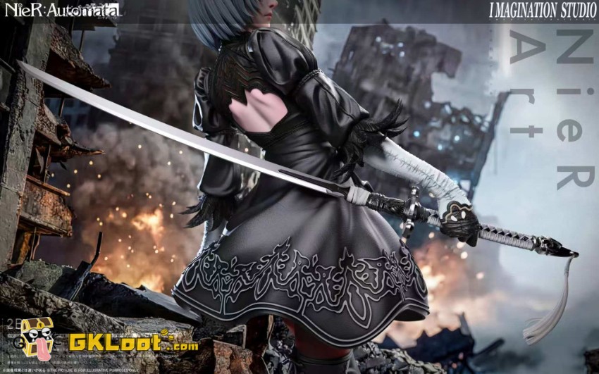 Imagination Studio 1/6 NieR:Automata YoRHa No. 2 Type B Statue - View 2 Imagination Studio 1/6 NieR:Automata YoRHa No. 2 Type B Statue - View 2