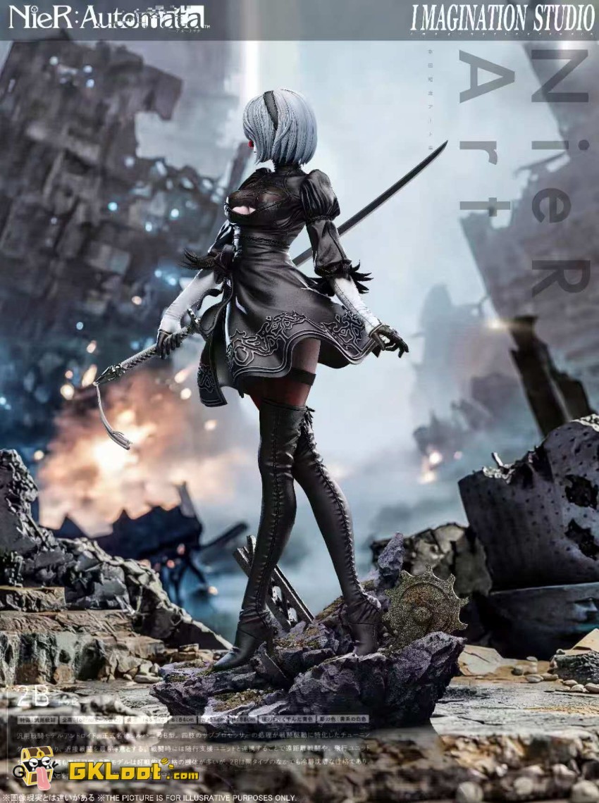 Imagination Studio 1/6 NieR:Automata YoRHa No. 2 Type B Statue - View 8 Imagination Studio 1/6 NieR:Automata YoRHa No. 2 Type B Statue - View 8