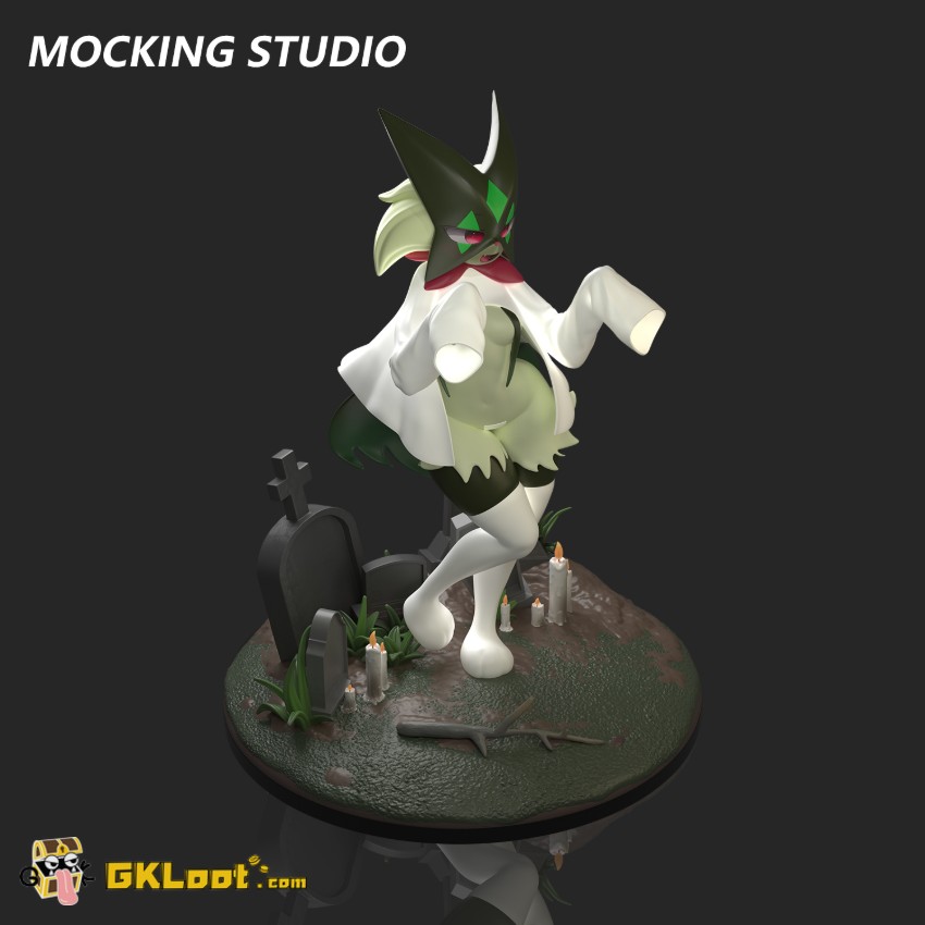 Mocking Studio 1/8 Pokémon Meowscarada Statue - View 4 Mocking Studio 1/8 Pokémon Meowscarada Statue - View 4