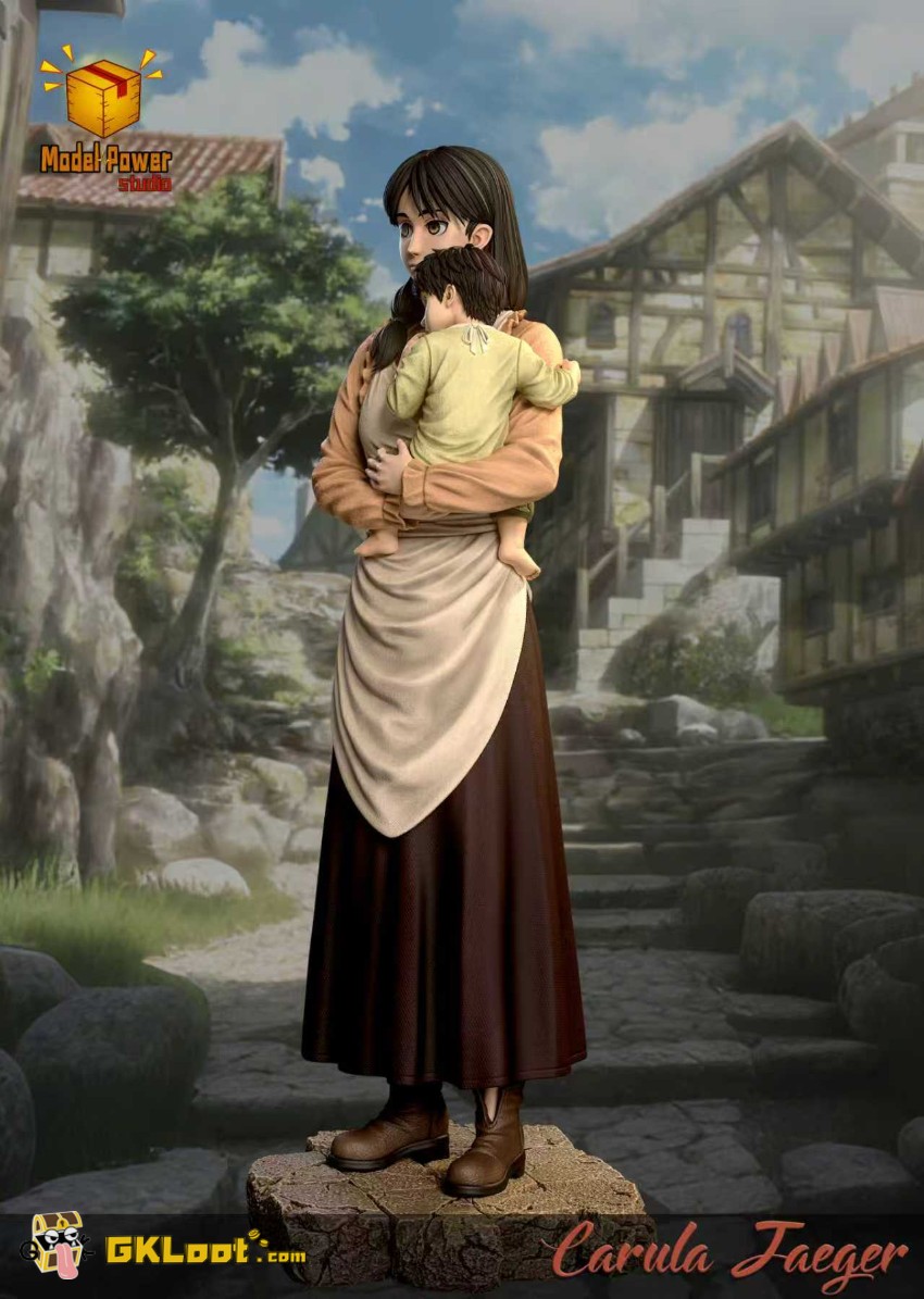 Model Power Studio Attack On Titan Carla Jaeger & Eren Yeager Statue - View 4 Model Power Studio Attack On Titan Carla Jaeger & Eren Yeager Statue - View 4