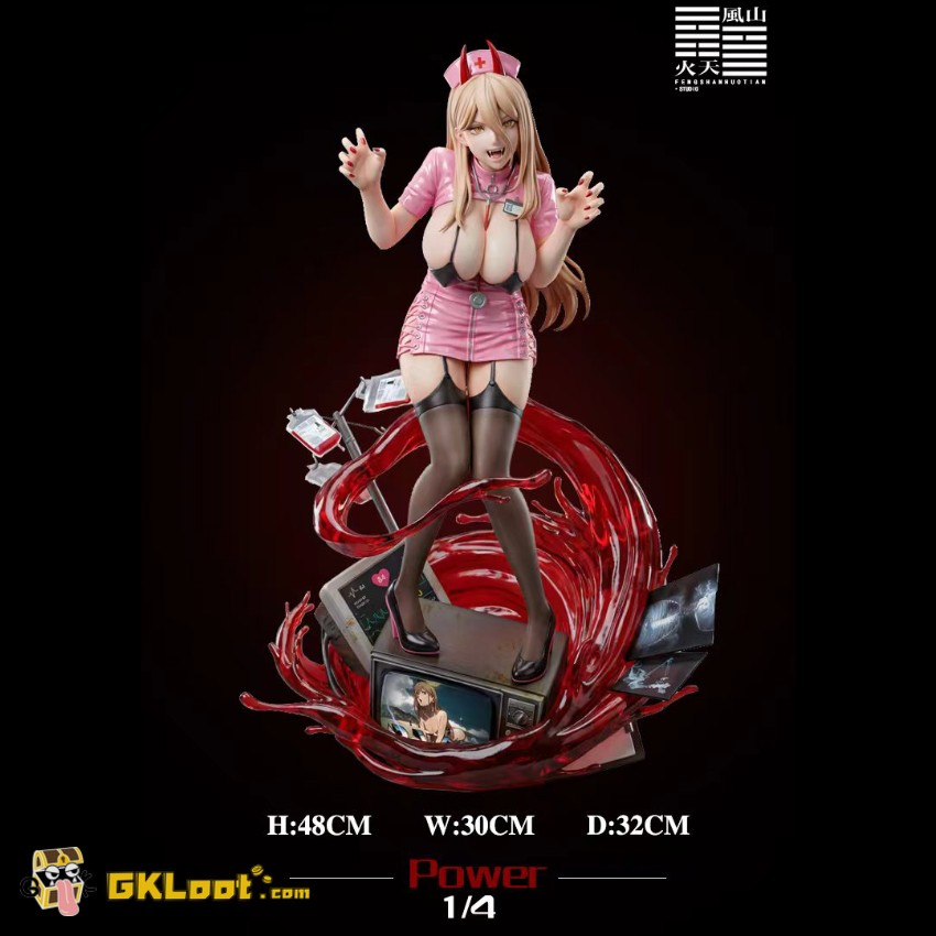 Feng Shan Huo Tian Studio 1/4 Chainsaw Man Power Statue - View 1 Feng Shan Huo Tian Studio 1/4 Chainsaw Man Power Statue - View 1