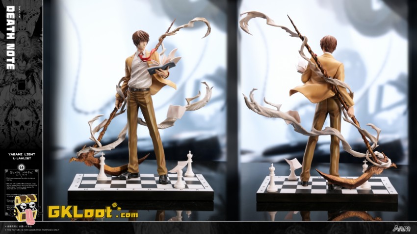 Anm Studio 1/6 Death Note Yagami Light & L·Lawliet Statue - View 7 Anm Studio 1/6 Death Note Yagami Light & L·Lawliet Statue - View 7