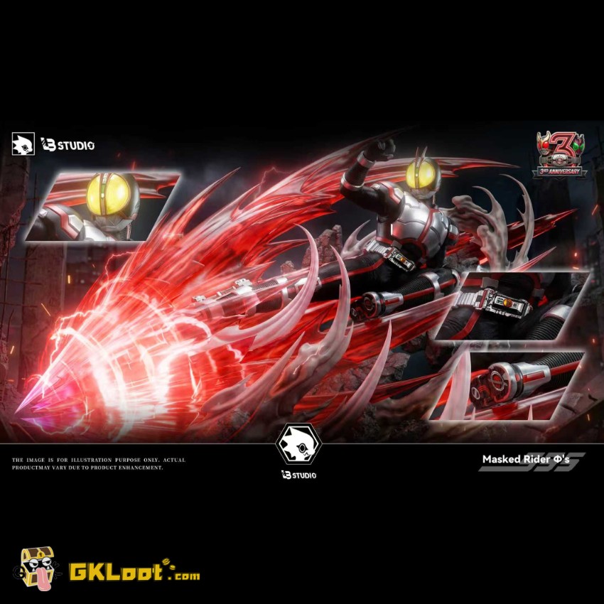 LB Studio Kamen Rider Faiz Statue w/ LED - View 1 LB Studio Kamen Rider Faiz Statue w/ LED - View 1