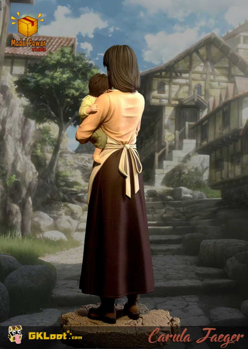 Model Power Studio Attack On Titan Carla Jaeger & Eren Yeager Statue - View 2 Model Power Studio Attack On Titan Carla Jaeger & Eren Yeager Statue - View 2