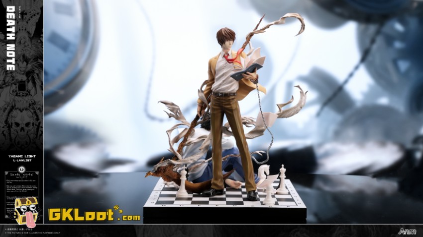 Anm Studio 1/6 Death Note Yagami Light & L·Lawliet Statue - View 1 Anm Studio 1/6 Death Note Yagami Light & L·Lawliet Statue - View 1