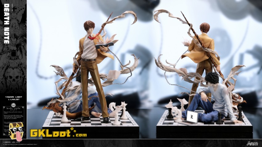 Anm Studio 1/6 Death Note Yagami Light & L·Lawliet Statue - View 2 Anm Studio 1/6 Death Note Yagami Light & L·Lawliet Statue - View 2