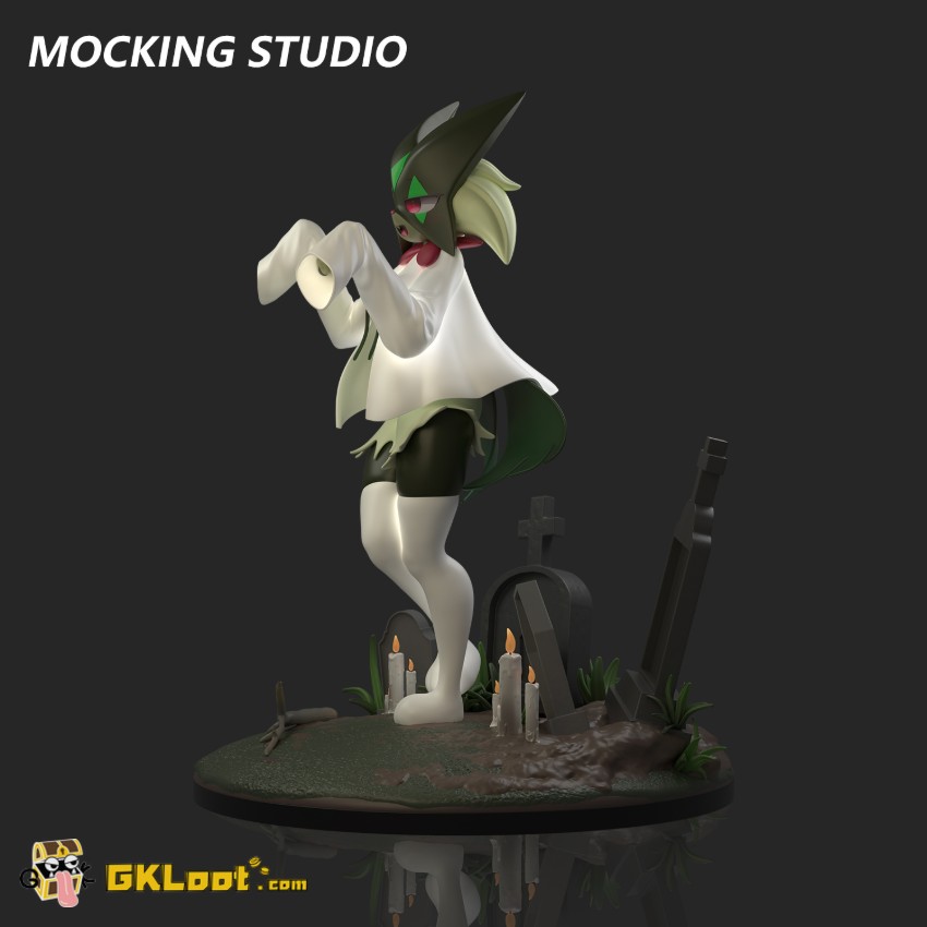 Mocking Studio 1/8 Pokémon Meowscarada Statue - View 5 Mocking Studio 1/8 Pokémon Meowscarada Statue - View 5