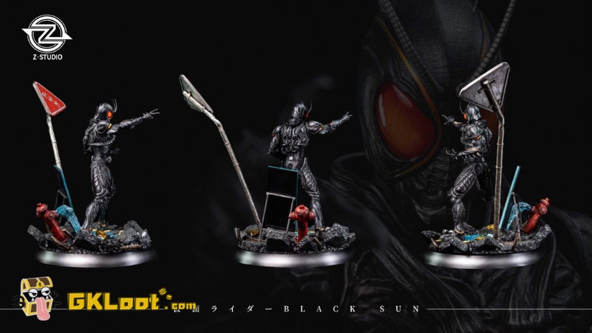Z Studio 1/7 Kamen Rider Black Sun Statue w/ LED - View 5 Z Studio 1/7 Kamen Rider Black Sun Statue w/ LED - View 5
