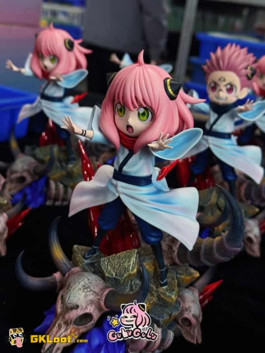 Gulugulu Studio Spy × Family Anya Forger Cosplay Ryomen Sukuna Statue - View 2 Gulugulu Studio Spy × Family Anya Forger Cosplay Ryomen Sukuna Statue - View 2