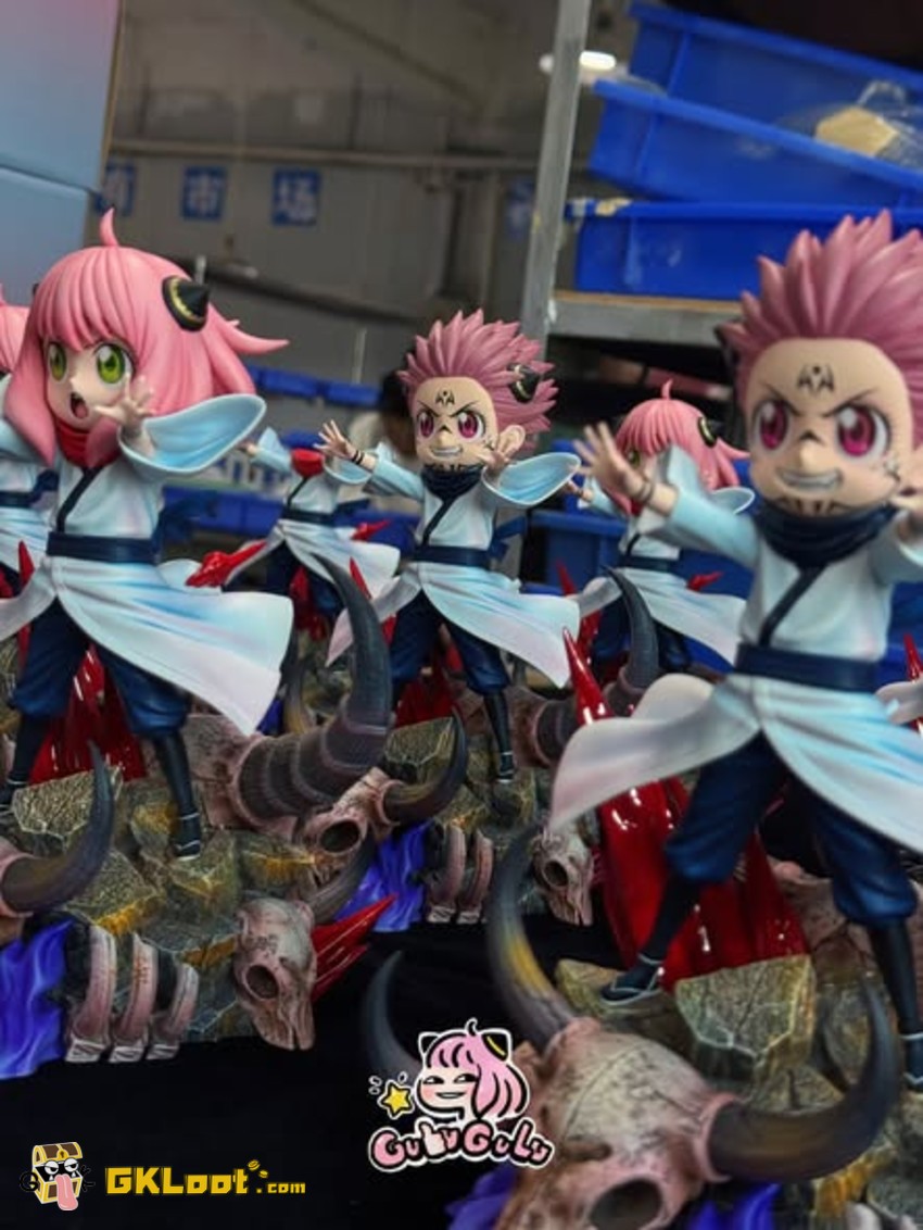 Gulugulu Studio Spy × Family Anya Forger Cosplay Ryomen Sukuna Statue - View 1 Gulugulu Studio Spy × Family Anya Forger Cosplay Ryomen Sukuna Statue - View 1