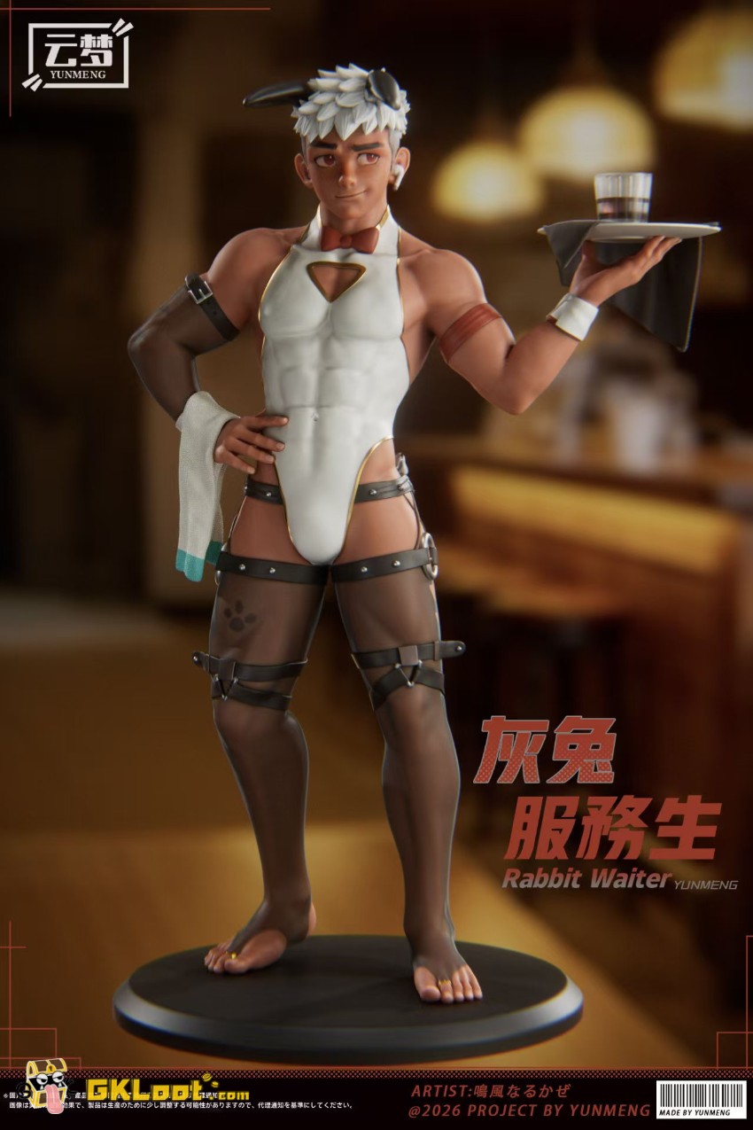 YunMeng Studio 1/6 Original Rabbit Waiter Statue - View 2 YunMeng Studio 1/6 Original Rabbit Waiter Statue - View 2
